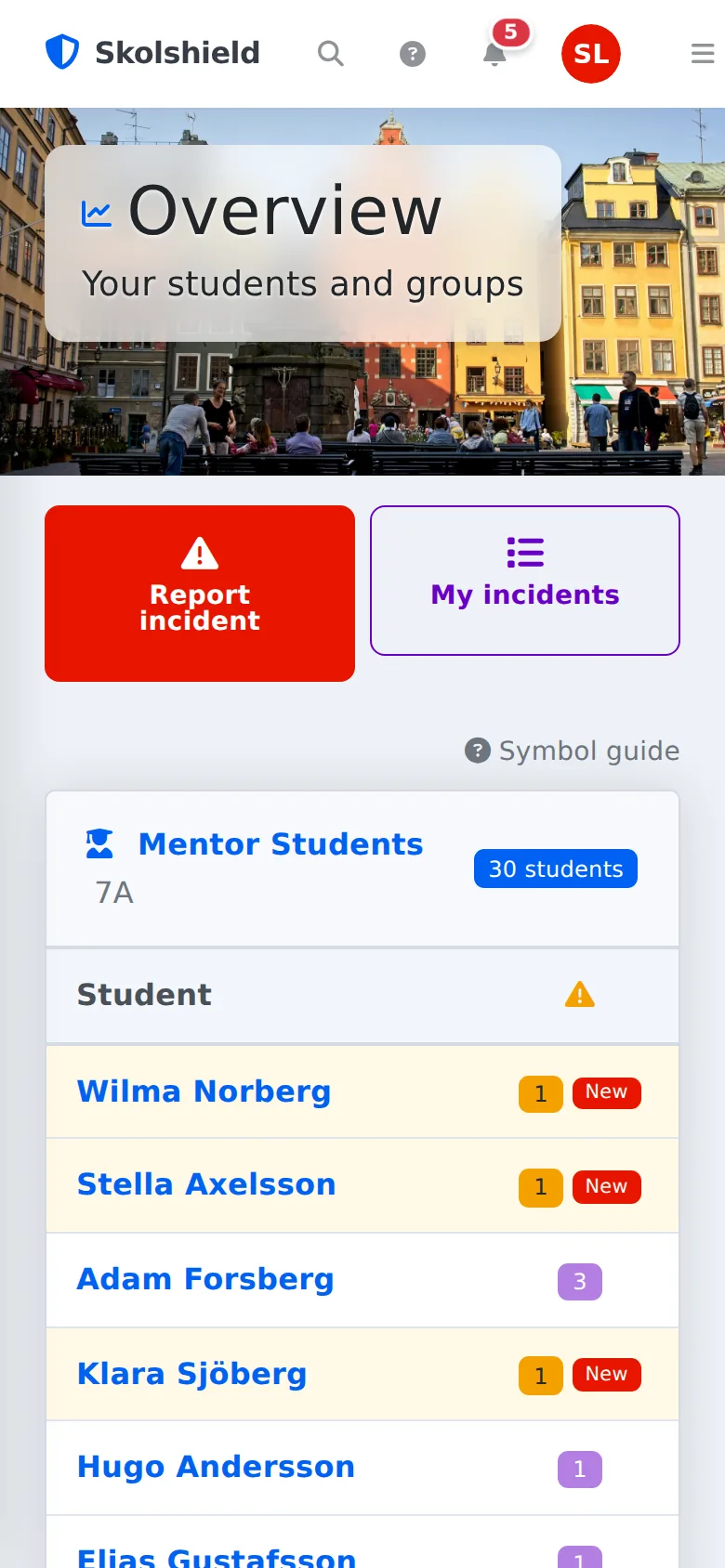 Skolshield on mobile